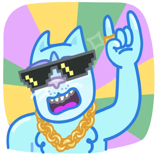 Стикер 6 Chilled Cat