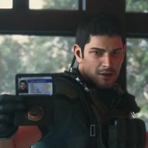 👮‍♂ Стикер «Chris Redfield» для Telegram