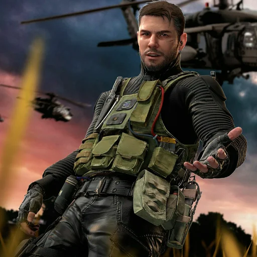 🤝 Стикер «Chris Redfield» для Telegram