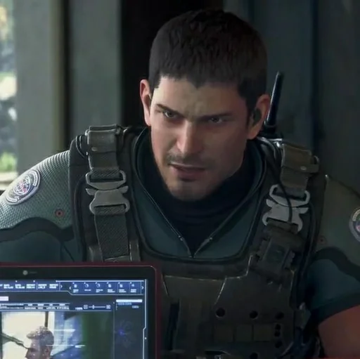 😤 Стикер «Chris Redfield» для Telegram