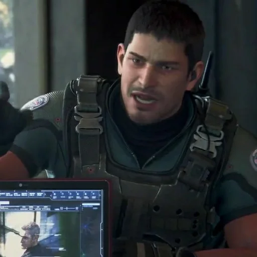 😤 Стикер «Chris Redfield» для Telegram