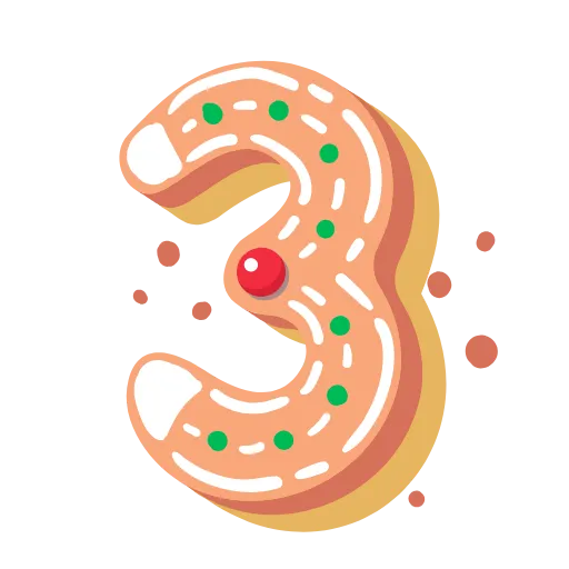 Стикер 41 xmas #animated #cyrillic #numbers #latin