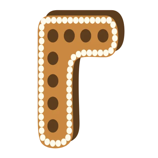 Стикер 5 xmas #animated #cyrillic #numbers #latin