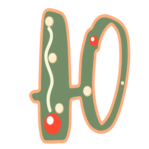 Стикер 33 xmas #animated #cyrillic #numbers #latin