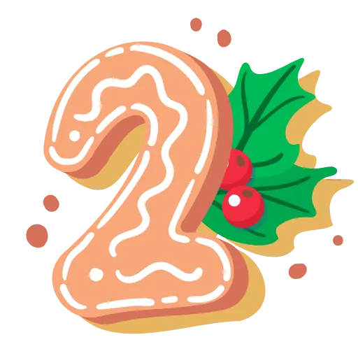 Стикер 40 xmas #animated #cyrillic #numbers #latin