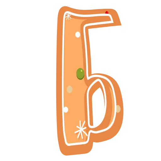 Стикер 3 xmas #animated #cyrillic #numbers #latin