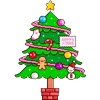 Стикер 58 Новогодний пак Christmas decoration