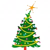 Стикер 53 Новогодний пак Christmas decoration