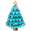Стикер 50 Новогодний пак Christmas decoration