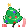 Стикер 23 Новогодний пак Christmas decoration