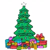 Стикер 54 Новогодний пак Christmas decoration