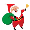 Стикер 10 Новогодний пак Christmas decoration
