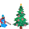 Стикер 32 Новогодний пак Christmas decoration