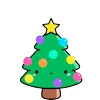 Стикер 33 Новогодний пак Christmas decoration