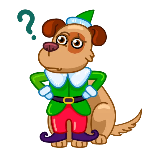 Стикер 8 Сhristmas Dogs