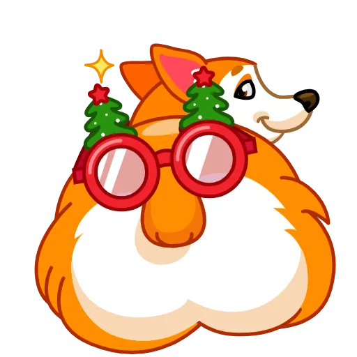 Стикер 7 Сhristmas Dogs