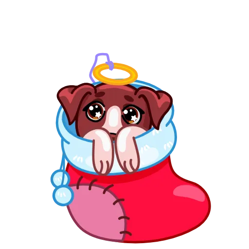 Стикер 11 Сhristmas Dogs