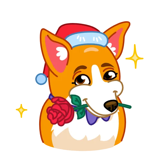Стикер 6 Сhristmas Dogs