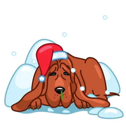 Стикер 21 Сhristmas Dogs