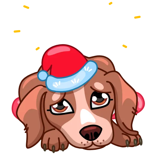 Стикер 24 Сhristmas Dogs