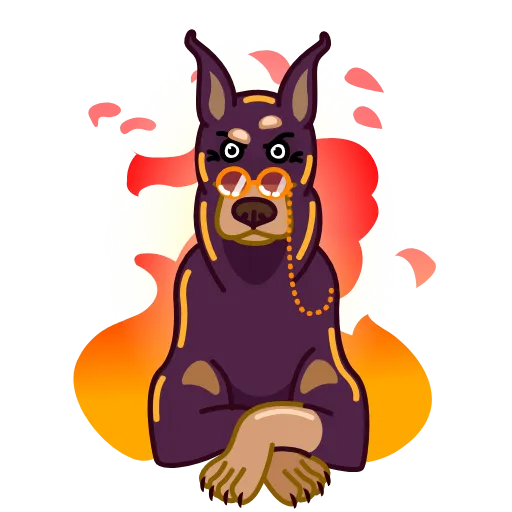 Стикер 25 Сhristmas Dogs