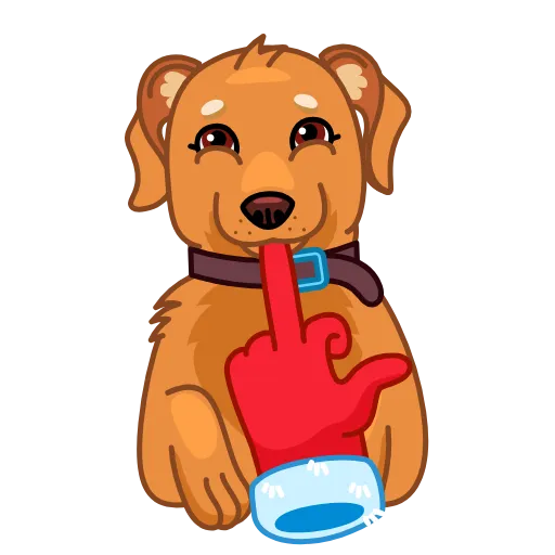 Стикер 15 Christmas Dogs
