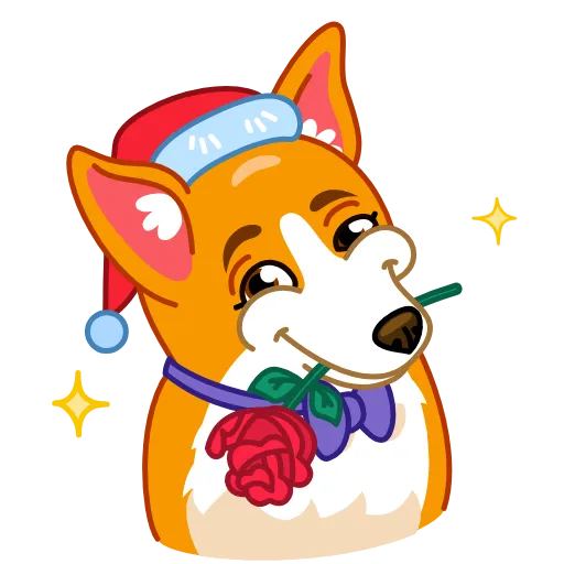 Стикер 6 Christmas Dogs