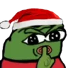 Стикер 25 Christmas Pepe