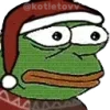 Стикер 10 Christmas Pepe