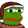 Стикер 11 Christmas Pepe