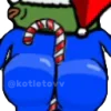 Стикер 13 Christmas Pepe