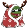 Стикер 22 Christmas Pepe