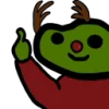 Стикер 56 Christmas Pepe