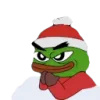 Стикер 20 Christmas Pepe