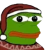 Стикер 12 Christmas Pepe