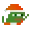Стикер 34 Christmas Pepe