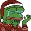 Стикер 30 Christmas Pepe
