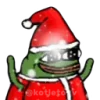 Стикер 8 Christmas Pepe