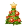 Стикер 31 😊 Christmas - новогодний орнамент