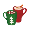 ☕️ Эмодзи «Зимние буквы и значки» для Telegram