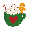 ☕️ Эмодзи «Зимние буквы и значки» для Telegram