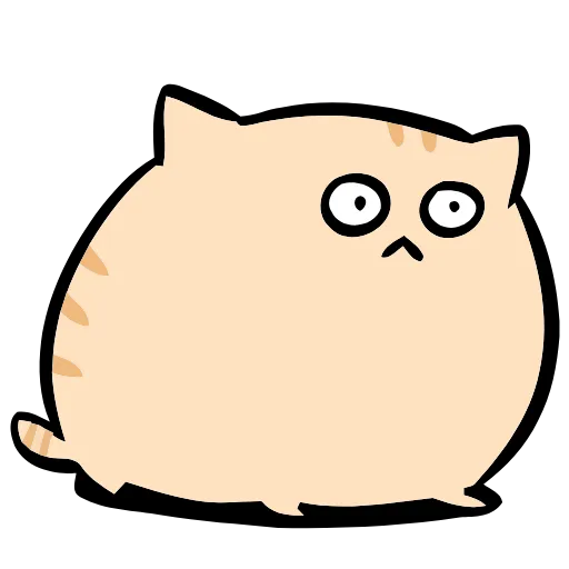 Стикер 12 Chubby & Fluffy