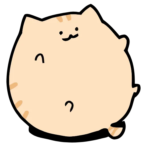 Стикер 53 Chubby & Fluffy