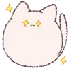Стикер 10 Fluffy Cat