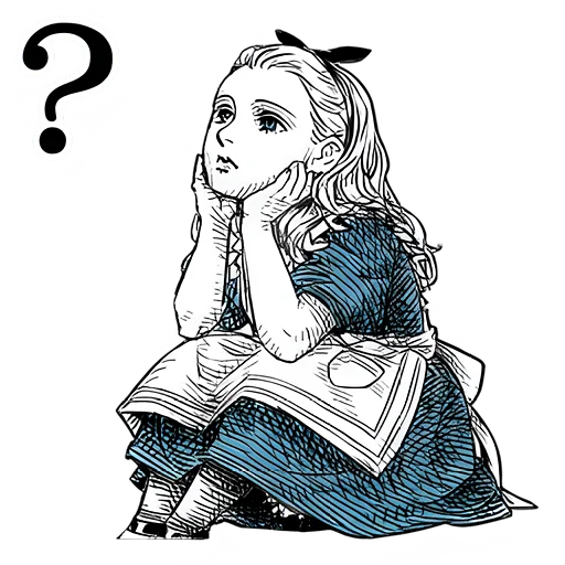 🤔 Стикер «Чудеса и Алиса» для Telegram