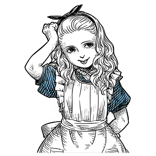 😅 Стикер «Чудеса и Алиса» для Telegram