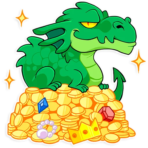🤑 Стикер «Дракончик Чушуй» для Telegram