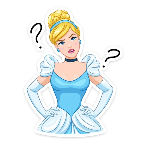 🤨 Стикер «Cinderella and Lucifer» для Telegram