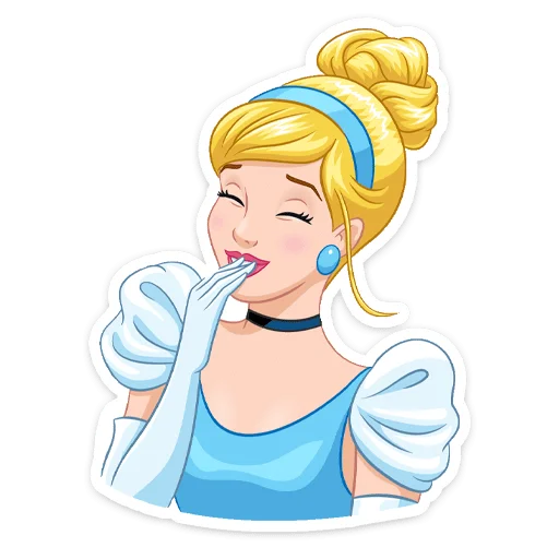 🤭 Стикер «Cinderella and Lucifer» для Telegram