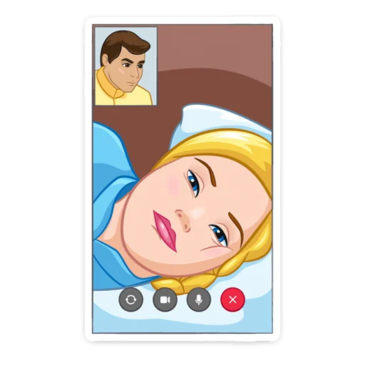 🫠 Стикер «Cinderella and Lucifer» для Telegram